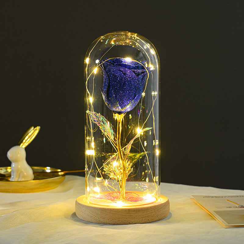 Eternal Rose LED Glass Dome Light – Romantic Valentine’s Day Gift for Her | Wedding & Home Décor