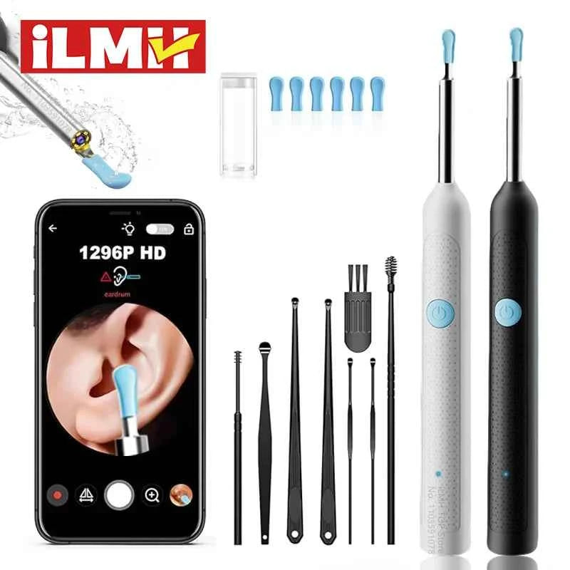 Visual Ear Wax Cleaner with Camera Safe Earwax Removal Endoscope with 5M Camera Luminous Otoscope Ear Cleaning Tools Ear Care – HD Camera, Wireless, LED Light, Smart Ear Cleaner